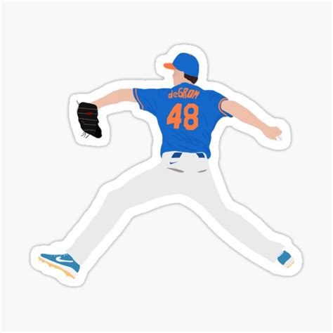 "Jacob deGrom- New York Mets " Sticker for Sale by NflixArt | Redbubble