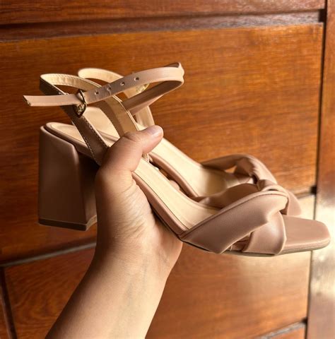Sandalia Nude Sand Lia Feminina Riachuelo Usado Enjoei