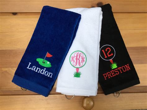 Personalized Monogrammed Golf Towel You Design It, We Create It - Etsy