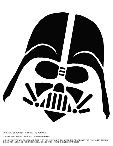 Darth Vader Stencil For Cake