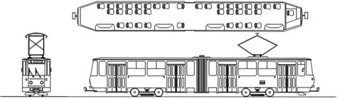 Subway Train Front Drawing