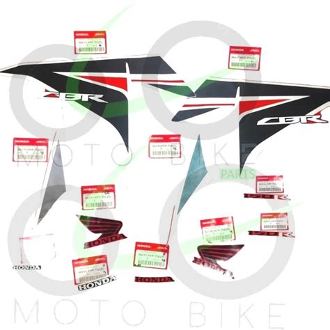 Jual Striping Stiker Fullbody Honda Cbr Fi Cbu Warna Merah Original