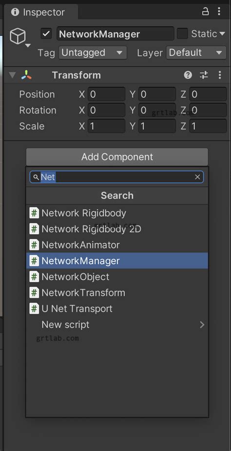 Unity Netcode for GameObjects を使ってみる GRTLAB