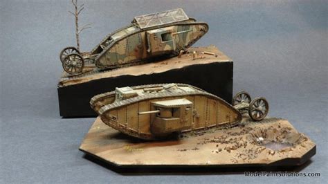 The Masterbox And Airfix British Mark I Tanks Model Paint Solutions