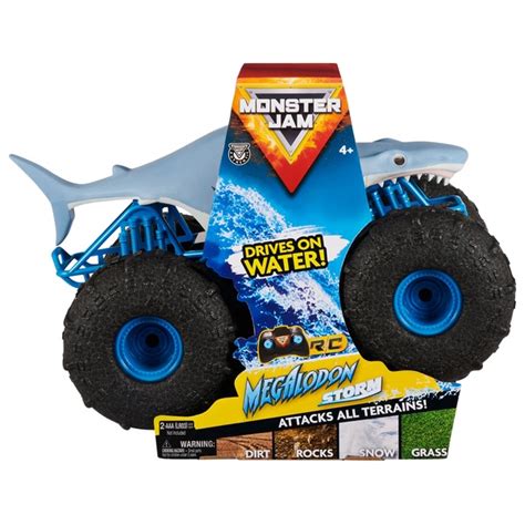 Monster Jam Megalodon Storm Thrasher 1:15 Remote Control Monster Truck | Smyths Toys UK