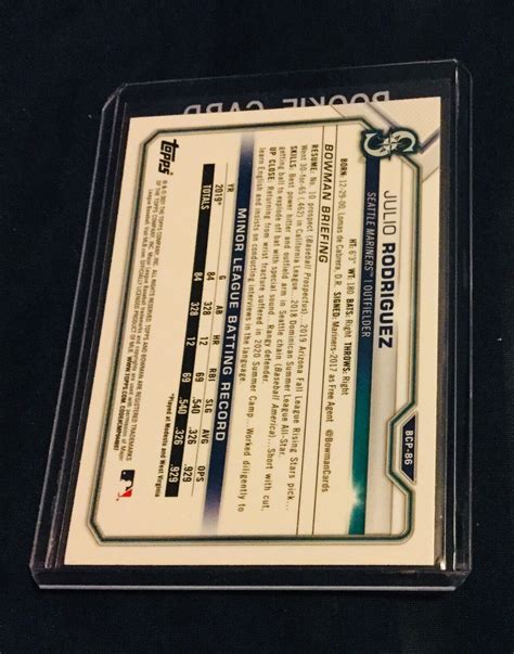 Julio Rodriguez Rookie Bowman Chrome Mega Refractor Baseball