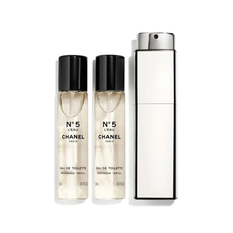 Chanel N5 Eau De Toilette Twist Spray Luxury Fragrances 3x20