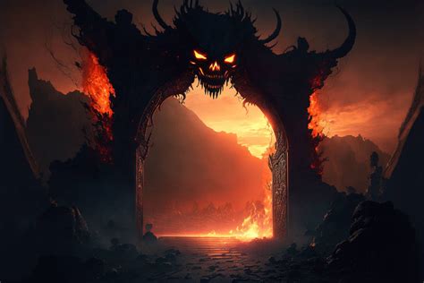 AI Art - The Gates of Hell by Koalafish on DeviantArt