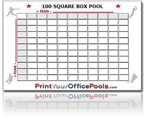 Printable Block Pool Afc Vs Nfc Football Pool