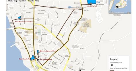 BOHOL GEO: Tagbilaran City Mall/Supermarket route map