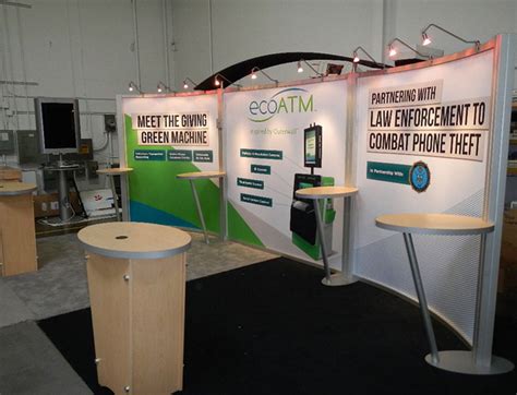 Keep A Modern Look With This 10 X 20 Trade Show Booth Rental Design