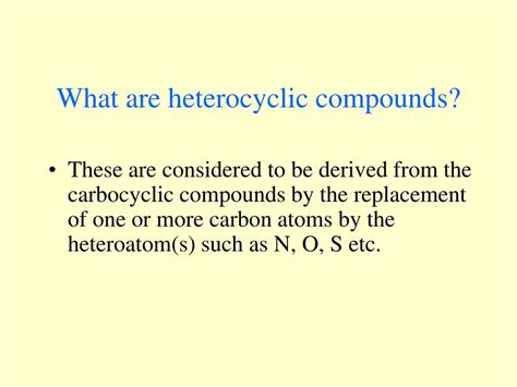 Ppt Nomenclature Of Heterocyclic Compounds Powerpoint Presentation