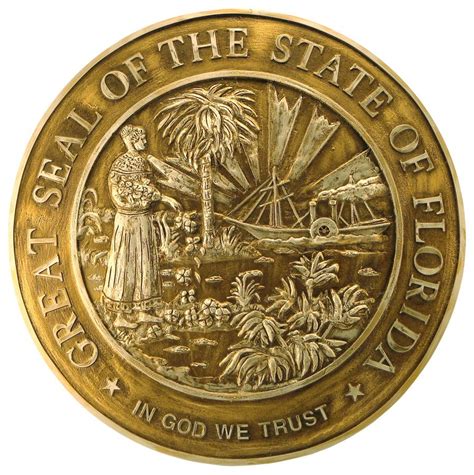 Florida Seal Pins Gold Gold And Silver Sunshinestate Colleges