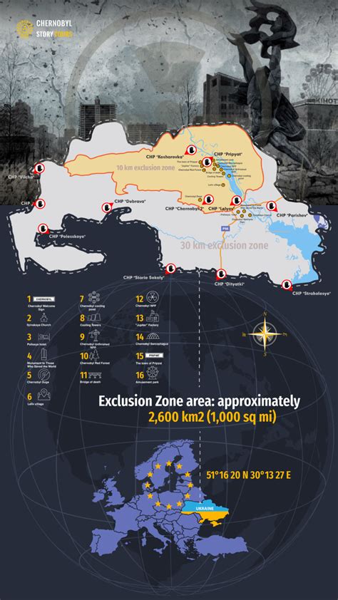 Chernobyl Exclusion Zone Map 2021