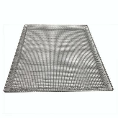 304 Grade Stainless Steel Crimped FDA Wire Mesh Tray