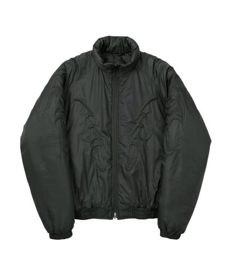 AJOBYAJO 아조바이아조 실시간 인기 스타일 Tribal AJO Padded Jacket CHARCOAL 온더룩