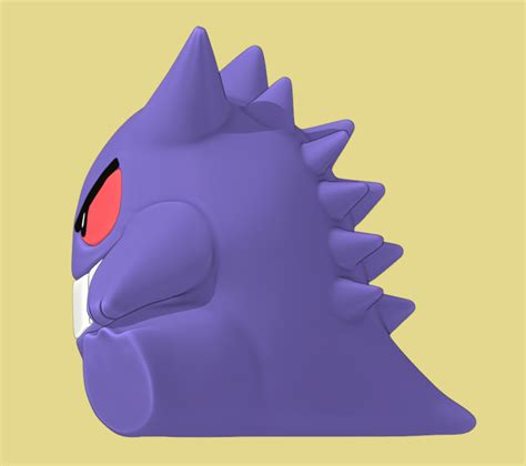 Archivo Stl Gengar Pokemonobjeto Para Impresora D Para Descargarcults