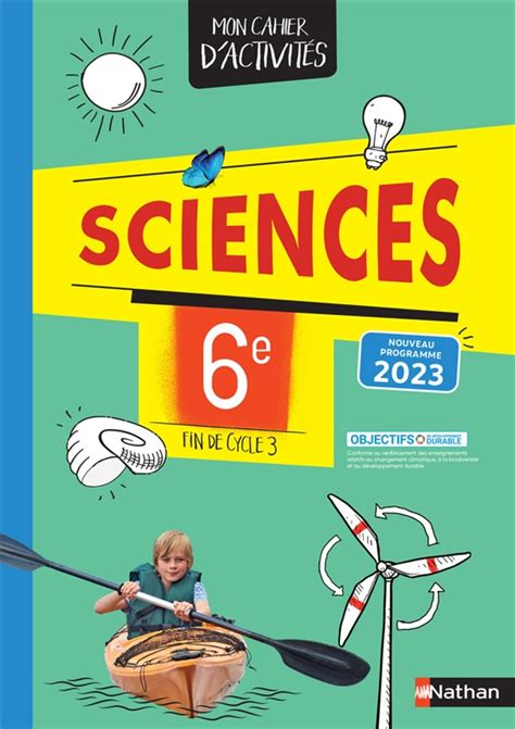 Cahier de Sciences 6e 2023 Elève