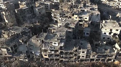 Destruction Of Syrian City Homs Revealed In Bleak Drone Footage Daily