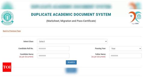 Cbse Duplicate Marksheet How To Apply For Cbse Duplicate Marksheet Times Of India