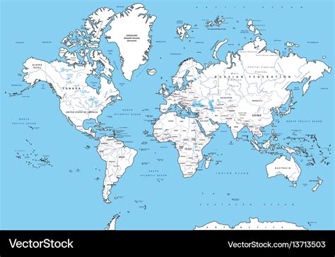 World Map With States And Capitals