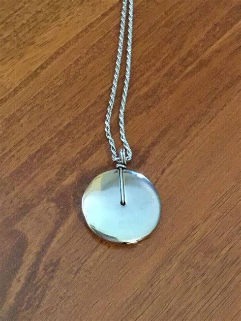 925 Sterling Silver 20” Chain With Round Luck” Type Gem