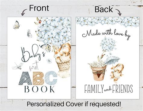 Babys First Abc Book Printable Abc Book Babys First Alphabet Book