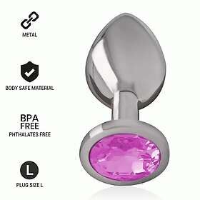 Metal Intense Anal Plug Pink Size L Hitta B Sta Pris P Prisjakt