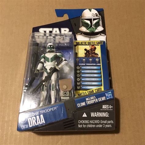 Star Wars The Clone Wars Clone Trooper Draa Cw35 41st Elite Corps Green