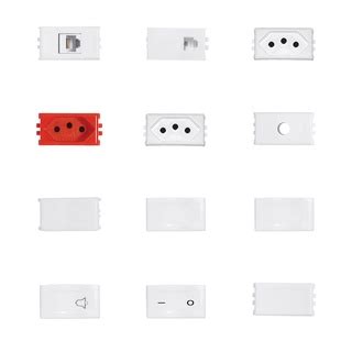 Tomada Interruptor Linha Modular Horizontal Placa X X Teclas