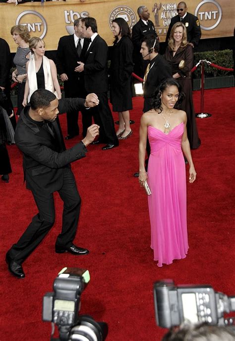 Will Smith Jada Pinkett Smith Wearing A Vintage Bob Mackie Dress At Arrivals For 13th Annual