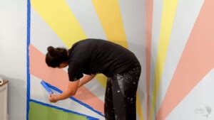 Diy Sunburst Rainbow Accent Wall Anika S Diy Life