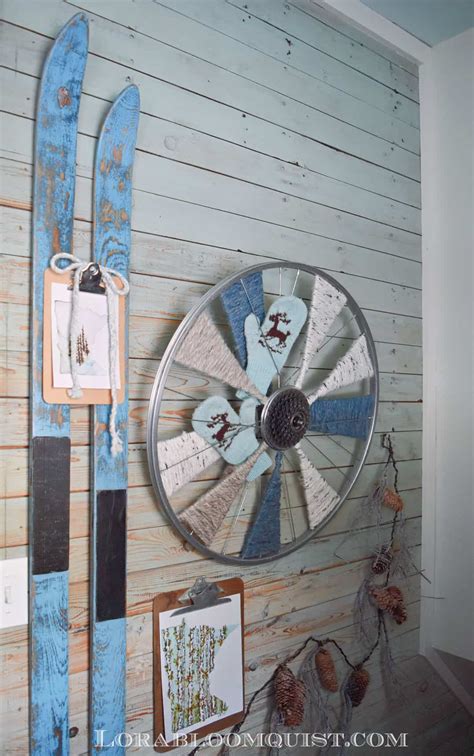 Upcycled Bicycle Wheel Art Lora Bloomquistcreate And Ponder