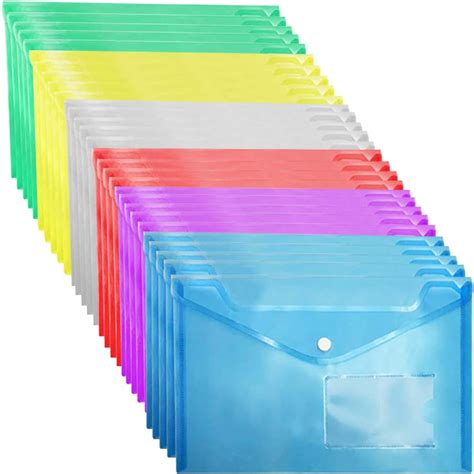 Pochette Plastique A5 Pochette Transparente Porte Document Plastique