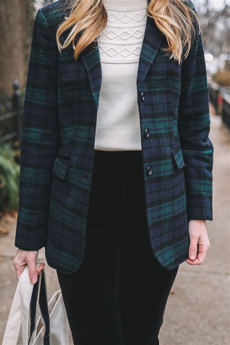 Blackwatch Plaid Blazer Kelly In The City Lifestyle Blog