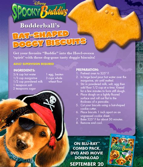 Spooky Buddies Doggy Biscuit Recipe