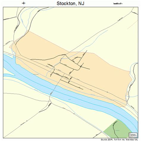 Stockton New Jersey Street Map 3470980