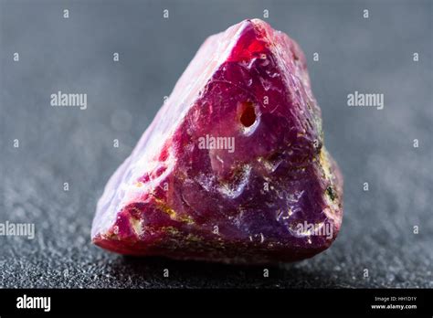 Uncut And Rough Natural Red Spinel Crystal Stock Photo Alamy