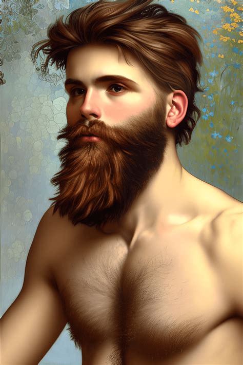 Stunning K Hyper Detailed Hyper Realistic Yearold Bearded Gay Man