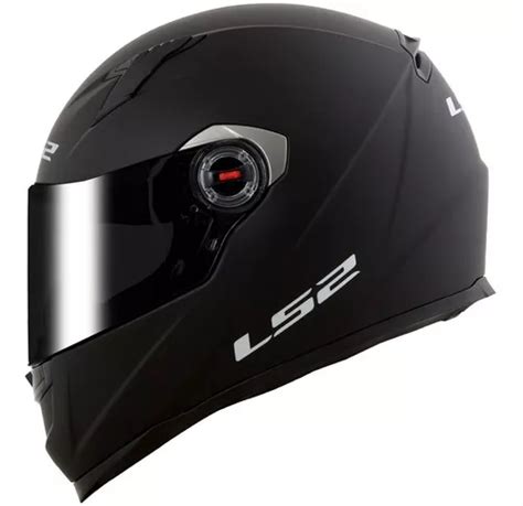 Capacete Ls Ff Classic Monocolor Preto Lan Amento