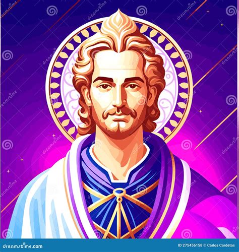 Violet Light Glow Flame St Germain Illustration Holy Stock Illustration