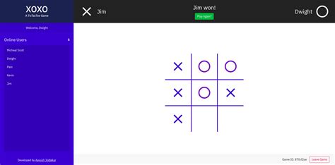 Github Zerefwayne Tic Tac Toe A Multiplayer Tic Toe Game Built With