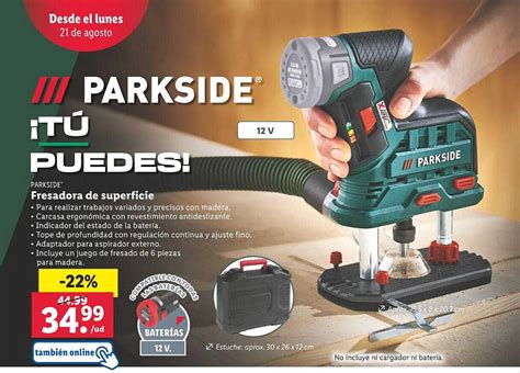 Oferta Parkside Fresadora De Superficie En Lidl Catalogosofertas Es