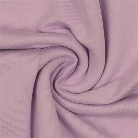 Sample Cotton Jersey French Terry Plain Lilac Fabrics Hemmers