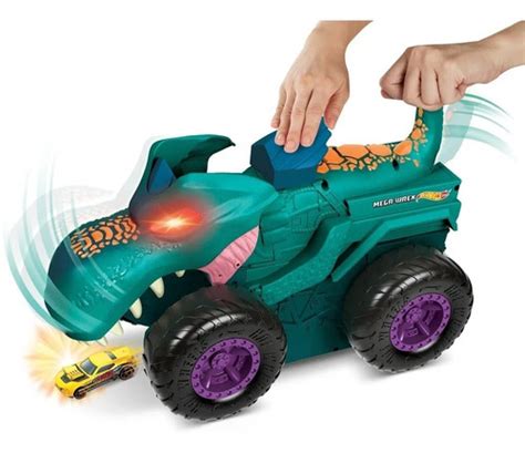Hot Wheels Monster Trucks Mega Wrex Car Chompin Mattel Gyl Frete grátis