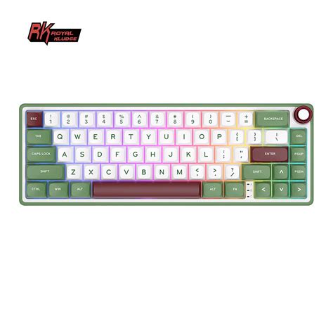 Rk R Royal Kludge Wired Mechanical Keyboard Keys Gasket Rgb