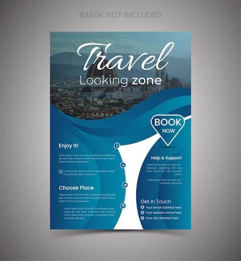 Premium Vector Travel Flyer Design