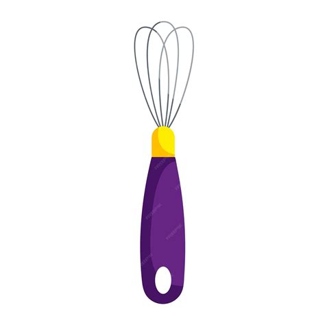 Premium Vector Cartoon Purple Whisk On White Background Vector