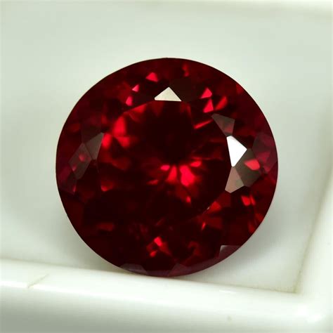 10 45 Ct Natural Mozambique Blood Red Color Ruby Cut GIE Certified