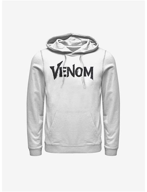 Marvel Venom Symbiote Logo Hoodie White Boxlunch